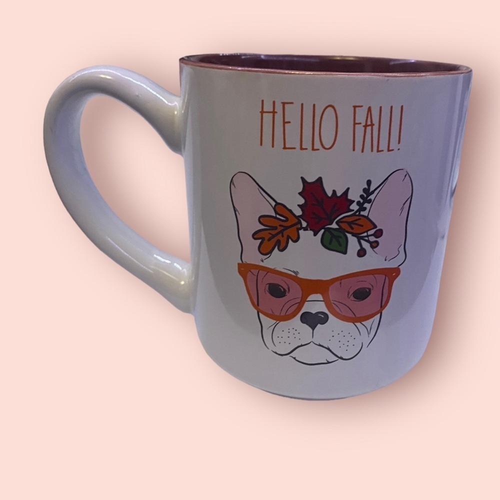 HELLO Fall | Dog Coffee Cup Mug Sheffield Home EUC